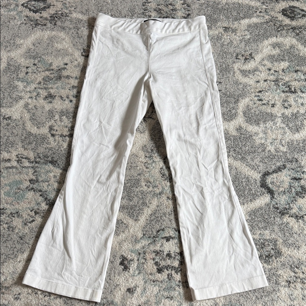 The Row White Crop Flare Pants